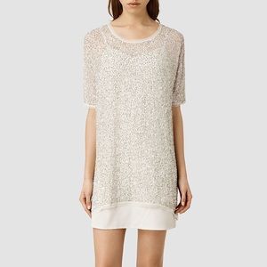 BRAND NEW ALL SAINTS BEADED COCKTAIL DRESS